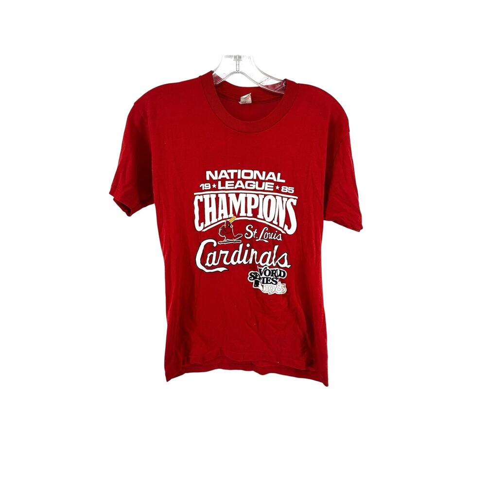 Vintage St Louis Cardinals 1985 World Series NL Champs T-Shirt Adult Medium